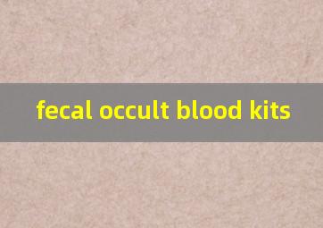  fecal occult blood kits